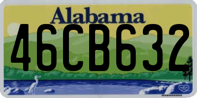 AL license plate 46CB632
