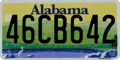 AL license plate 46CB642
