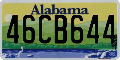 AL license plate 46CB644