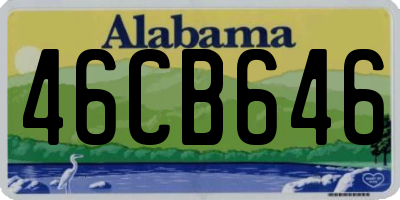 AL license plate 46CB646