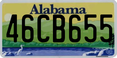 AL license plate 46CB655