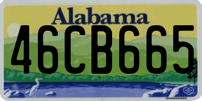 AL license plate 46CB665