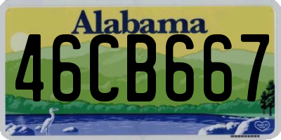 AL license plate 46CB667
