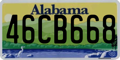 AL license plate 46CB668