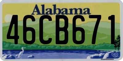 AL license plate 46CB671