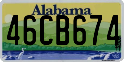 AL license plate 46CB674