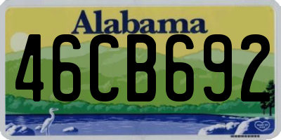 AL license plate 46CB692