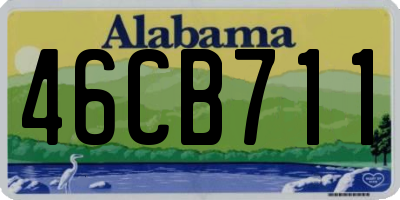 AL license plate 46CB711