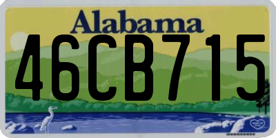 AL license plate 46CB715
