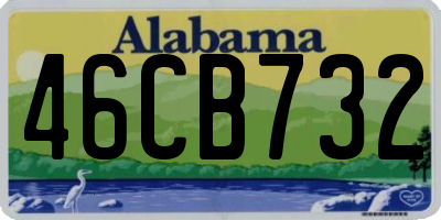 AL license plate 46CB732