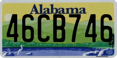 AL license plate 46CB746