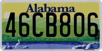 AL license plate 46CB806