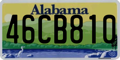 AL license plate 46CB810