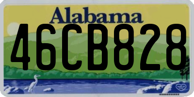 AL license plate 46CB828