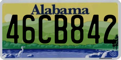 AL license plate 46CB842