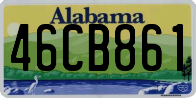 AL license plate 46CB861
