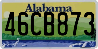 AL license plate 46CB873
