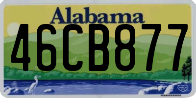 AL license plate 46CB877
