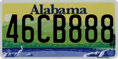 AL license plate 46CB888