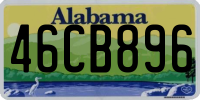 AL license plate 46CB896