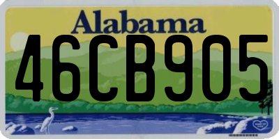AL license plate 46CB905