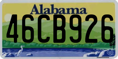 AL license plate 46CB926