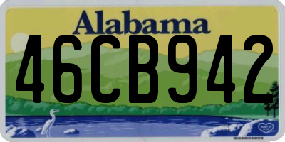 AL license plate 46CB942