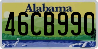 AL license plate 46CB990