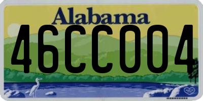 AL license plate 46CC004