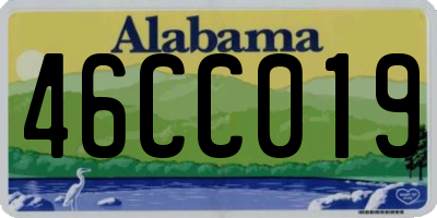 AL license plate 46CC019