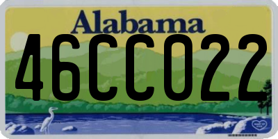 AL license plate 46CC022