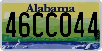 AL license plate 46CC044