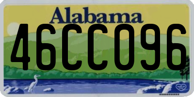 AL license plate 46CC096