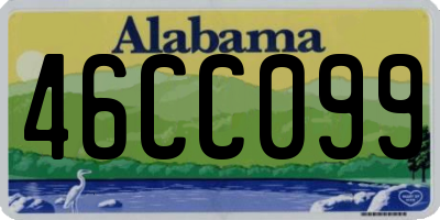 AL license plate 46CC099