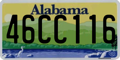 AL license plate 46CC116