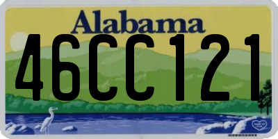 AL license plate 46CC121
