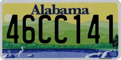 AL license plate 46CC141