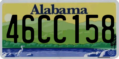 AL license plate 46CC158
