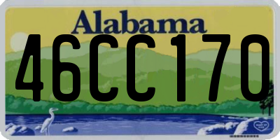 AL license plate 46CC170