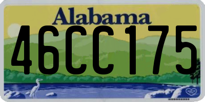 AL license plate 46CC175