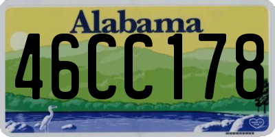 AL license plate 46CC178