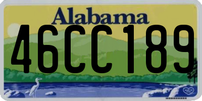 AL license plate 46CC189