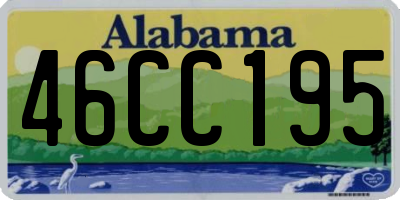 AL license plate 46CC195