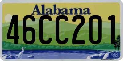 AL license plate 46CC201