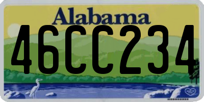 AL license plate 46CC234
