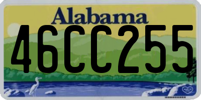 AL license plate 46CC255