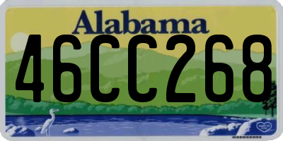 AL license plate 46CC268