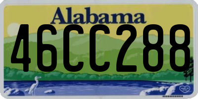 AL license plate 46CC288