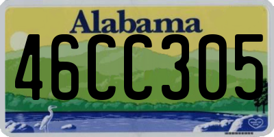 AL license plate 46CC305