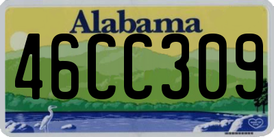AL license plate 46CC309